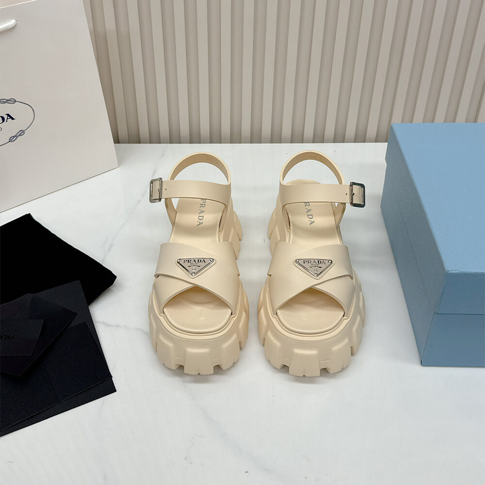 Pra*a Monolith rubber sandals
