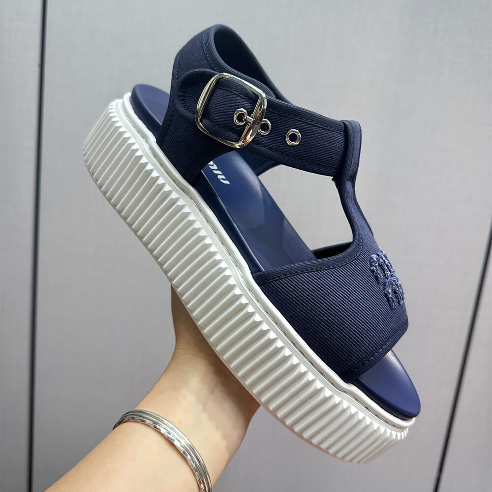 m1um1u De*1m flatform sandals