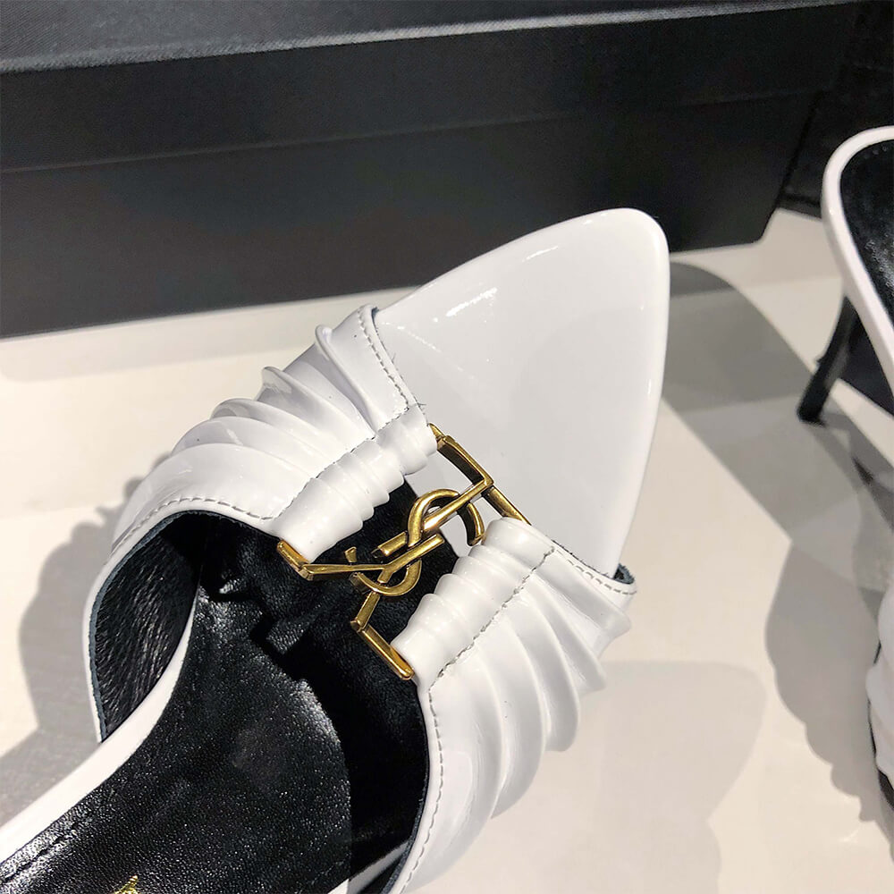 Y51 BABYLONE MULES IN SMOOTH LEATHER