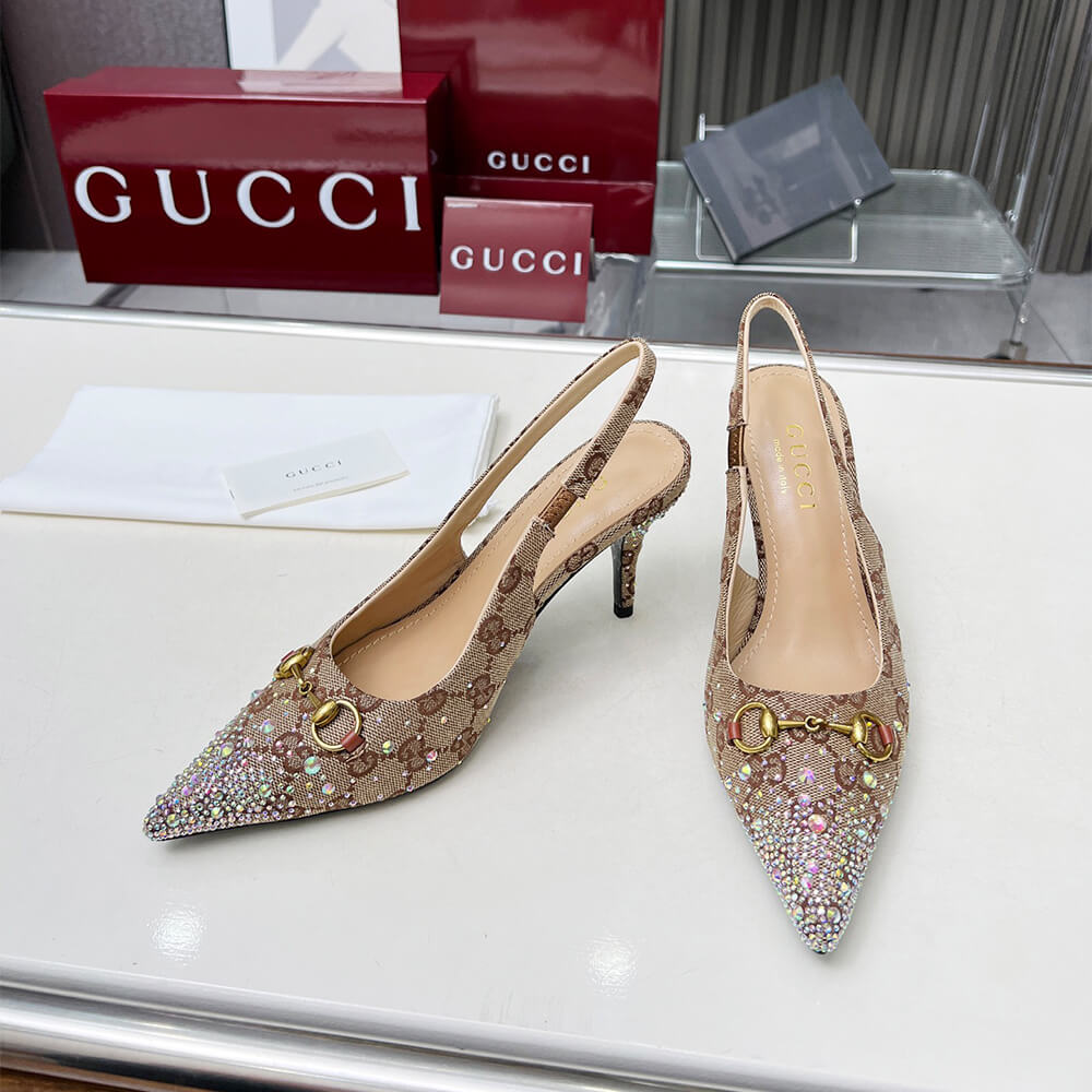 Gvc*1 Women’s slingback pump with crystal Horsebit