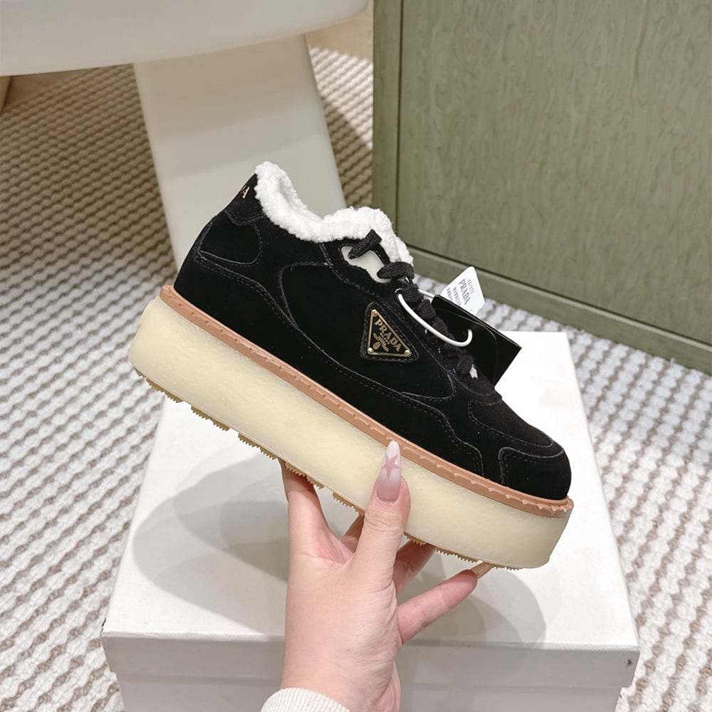 Pra*a Suede mid-top sneakers