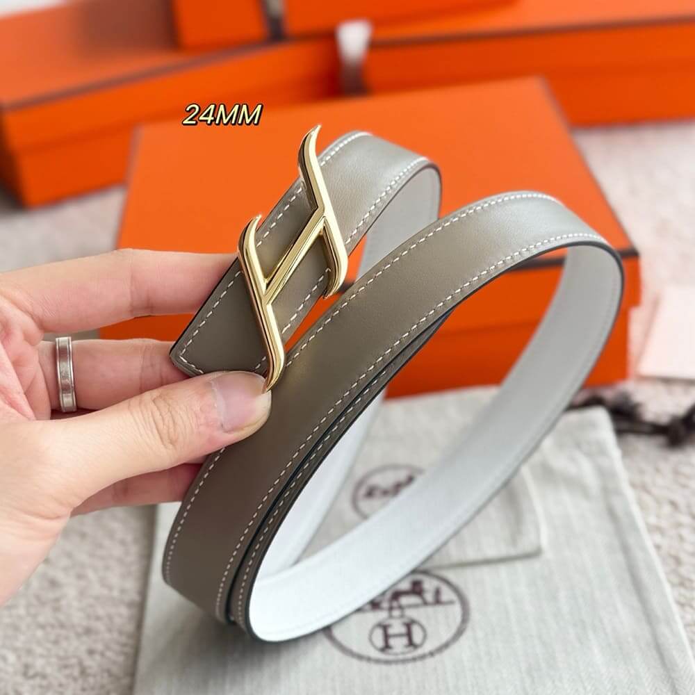 H**me5 HDN belt buckle & Reversible leather strap 24 mm