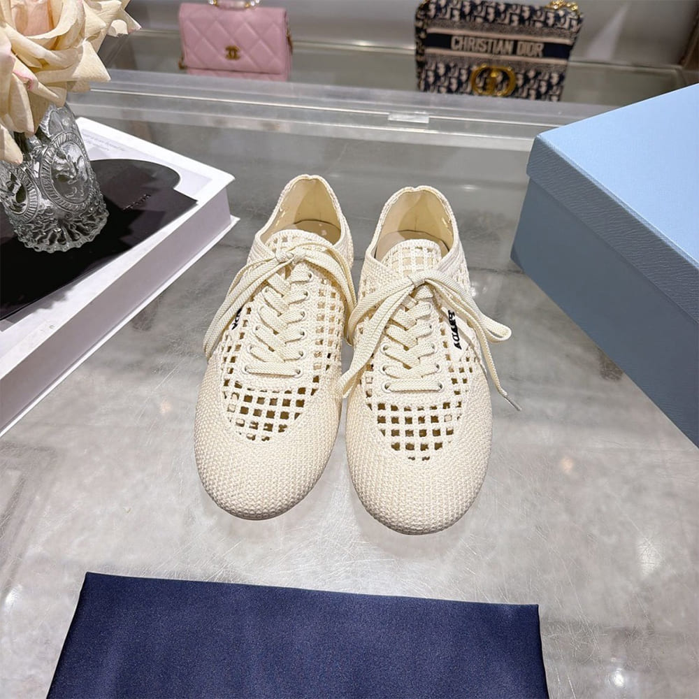 Pra*a Collapse crochet laced sneakers (EU SIZE 35-41)