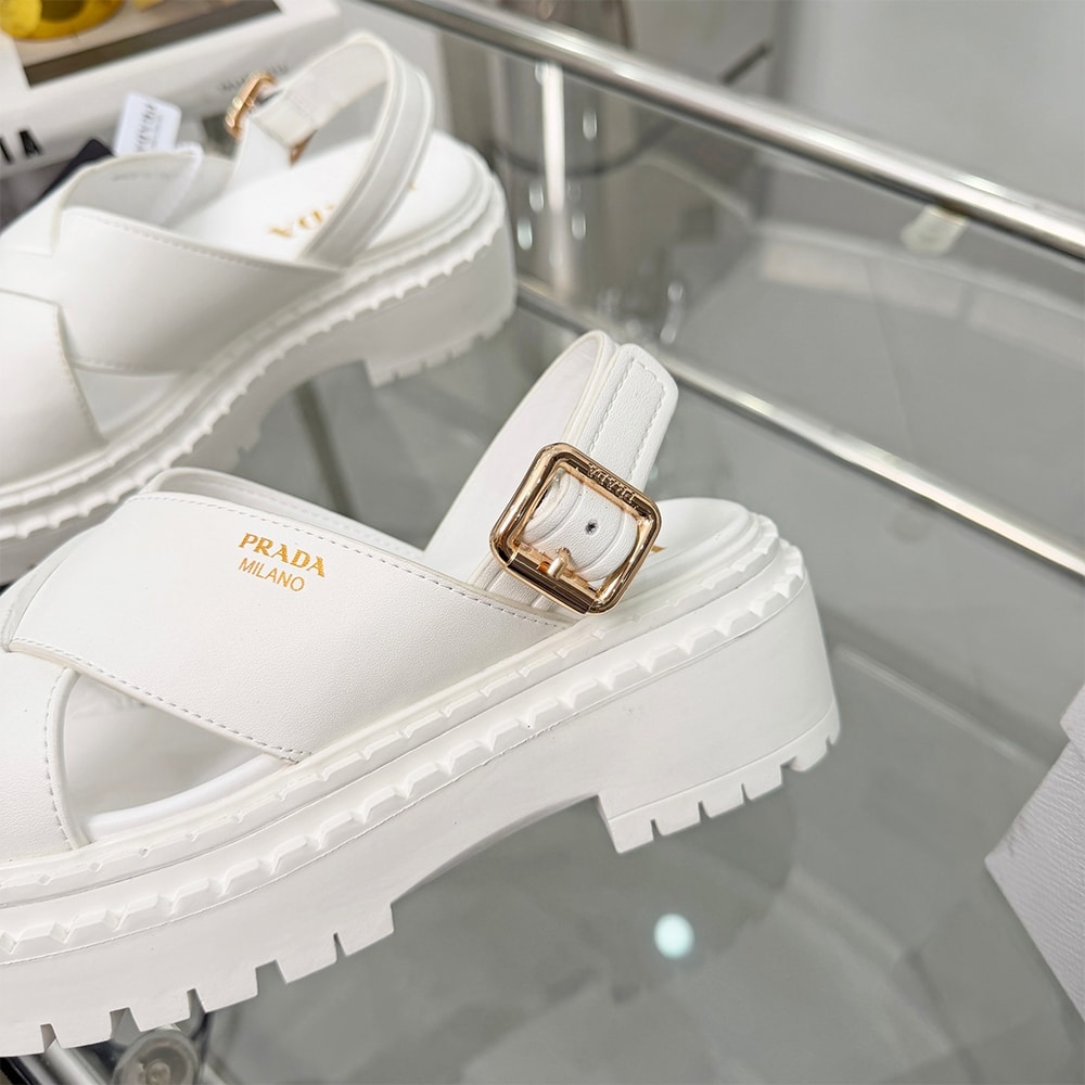 Pra*a Crisscross Leather Sandals (EU SIZE 35-42)