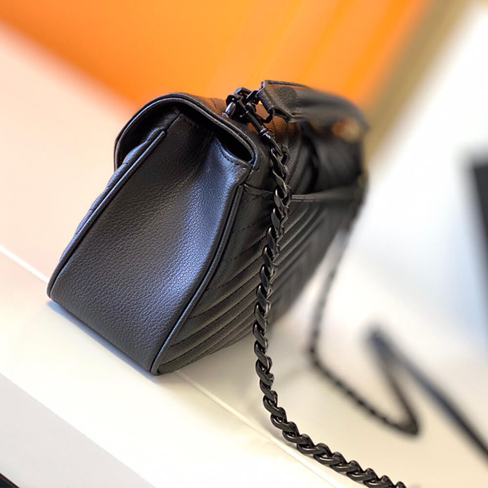 Sa1nt Lau*nt College quilted-leather satchel bag