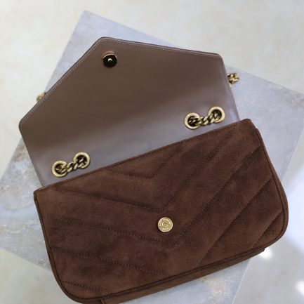 LOULOU small in MATELASSÉ suede